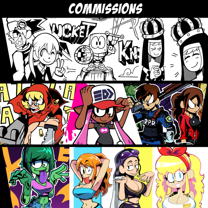 I'm open for commissions again! Feel free to DM or email me if interested or if you have any questions and as always retweets are appreciated ? 