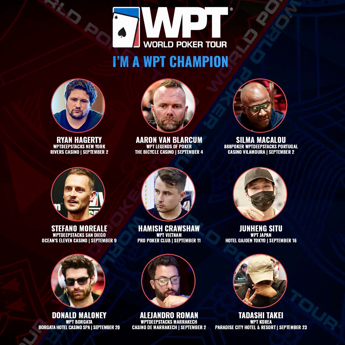 Angelica Hael (@angelicahael) on Twitter photo Congratulations to our <a href="/WPT/">World Poker Tour</a> Season XVIII September Champions! #ThankYouForTheSupport Congratulations to our <a href="/WPT/">World Poker Tour</a> Season XVIII September Champions! #ThankYouForTheSupport