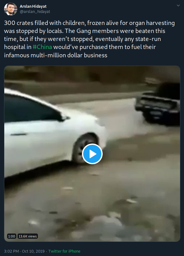 This is a repost of purpose-made propaganda. Footage of a fight in a small town is intercut with footage of relatives putting the body of a child who drowned into a dry-ice box so he can be buried in his home town. There is even a Snopes article.  https://www.snopes.com/fact-check/300-children-found-frozen-alive/