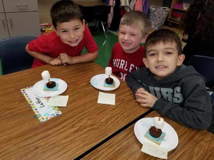 To celebrate Columbus Day, Ms. Preis' students chose which of Christopher Columbus' three ships they would have wanted to sail on and did a little "cooking" with food to create it. #theneisdway #allin