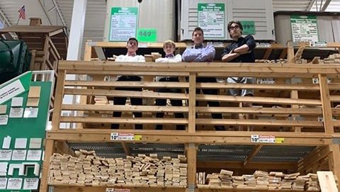 These guys needed the perfect place for Homecoming pictures, &amp; what better location than your favorite store?! #Menards #Homecoming #Community #Family #FamilyFriday #homecoming2019 #FridayFeeling