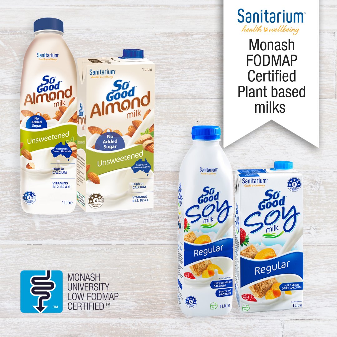 TwitterYay for milk alternatives! MonashFODMAPCertified and tasty