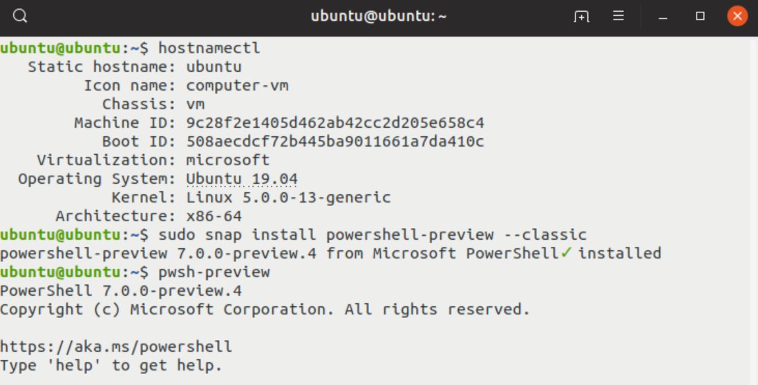 JeffHicks's tweet image. This was easy too. Although pwsh-preview crashes almost immediately. #PowerShell #PSLinux