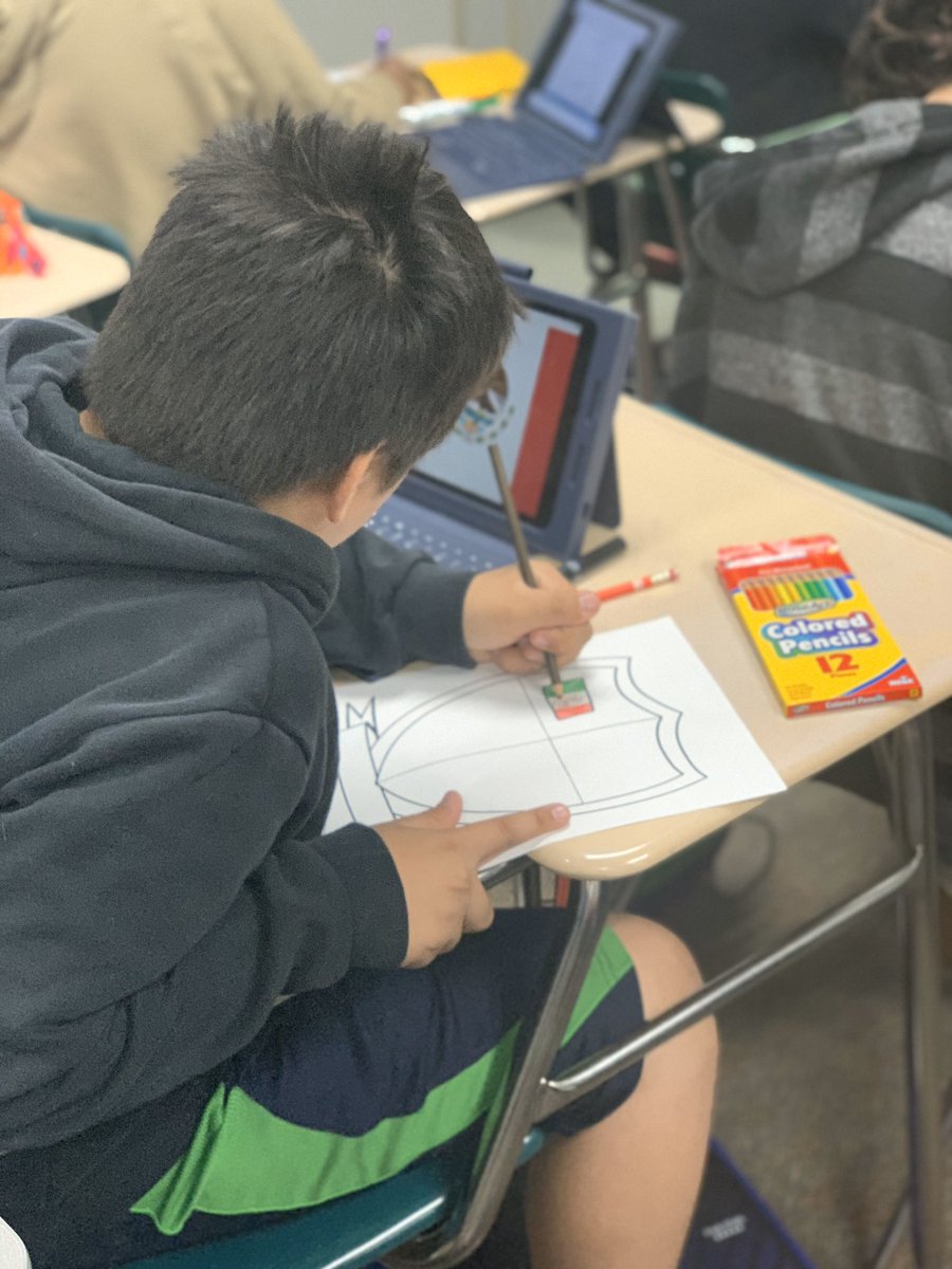 NJHScience7's tweet photo. This week science led iTime on C day. Goal was 2build a community by creating shields that represented us. Ss answered Qs like, “Who is your hero &amp; why?” &amp; “If you could travel anywhere in the world where would you go, why?” S/O 2all the moms that got picked as heroes! https://t.co/BHX4lv8FsC
