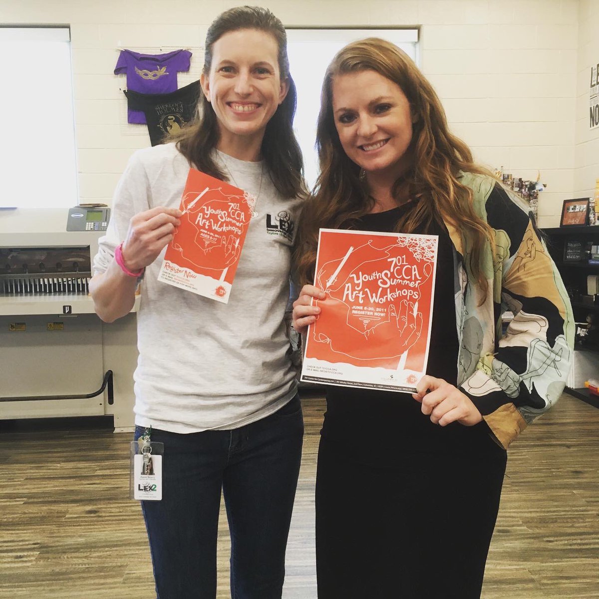 It was great reconnecting with @malzdesigns today! We collaborated on several projects for @701CCA back in the day and turns out she graduated from @BCHSBearcats. Thanks again @malzdesigns for speaking with my students today! @L2IC_CATE