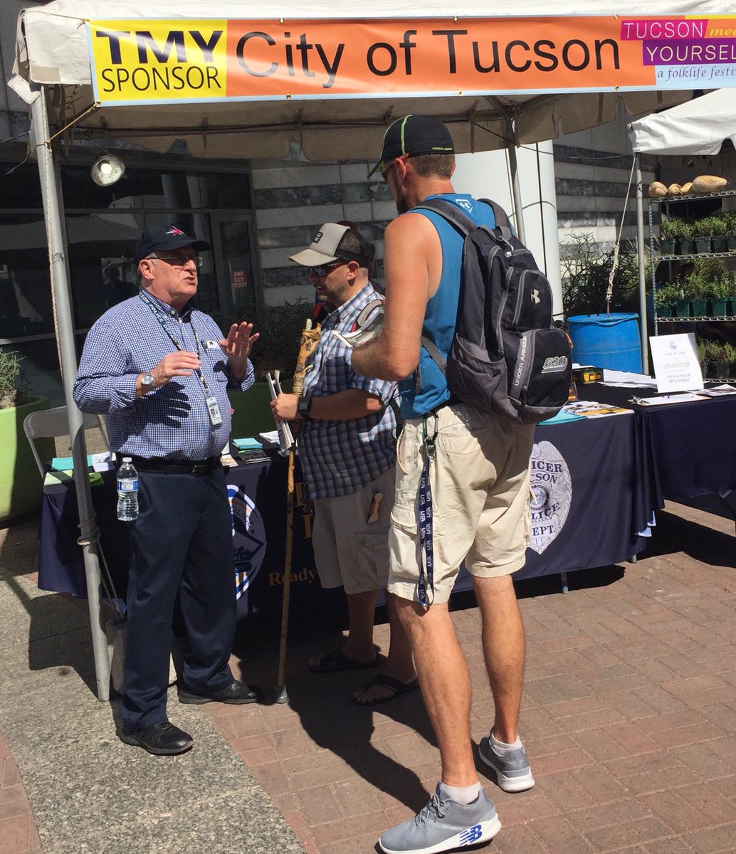 Margo Susco-TucsonPD (@margosusco) on Twitter photo Celebrating diverse cultures, amazing food and all that makes up the fabric of our wonderful city at <a href="/TucsonMeetYrslf/">Tucson Meet Yourself</a> . <a href="/Tucson_Police/">Tucson Police Dept</a> is here giving out resource info, signing up <a href="/TpdVolunteers/">Tucson Police Volunteers</a> & making new friends through Sunday! <a href="/TPE180/">Tucson Police Explorers Post #180</a> <a href="/cityoftucson/">City of Tucson</a> Celebrating diverse cultures, amazing food and all that makes up the fabric of our wonderful city at <a href="/TucsonMeetYrslf/">Tucson Meet Yourself</a> . <a href="/Tucson_Police/">Tucson Police Dept</a> is here giving out resource info, signing up <a href="/TpdVolunteers/">Tucson Police Volunteers</a> & making new friends through Sunday! <a href="/TPE180/">Tucson Police Explorers Post #180</a> <a href="/cityoftucson/">City of Tucson</a>