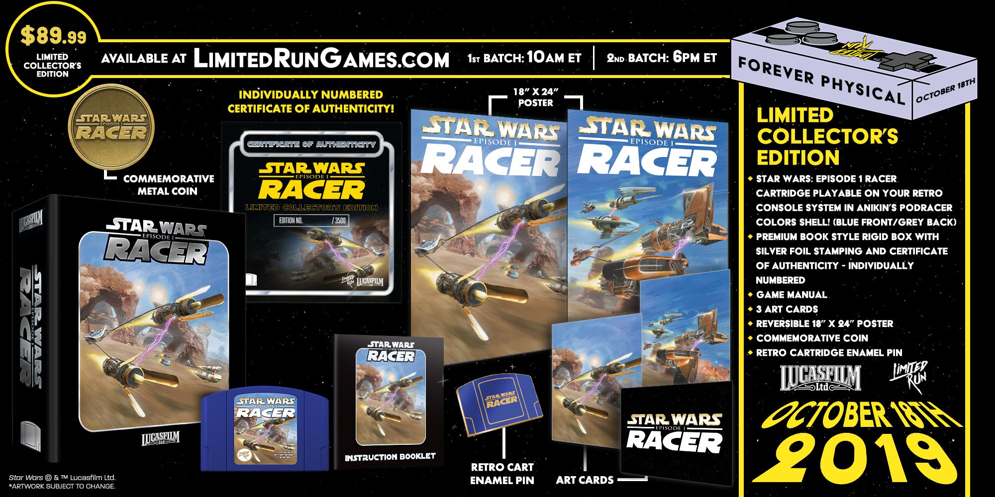 Star wars racer best sale switch release date