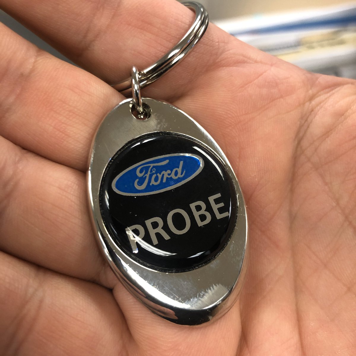 ManagementBytes's tweet photo. Check out this awesome original keychain my team gave me for my birthday!  #ProbeGT #VPRDROID https://t.co/jy6u80yfAK