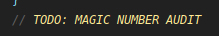// TODO: MAGIC NUMBER AUDIT