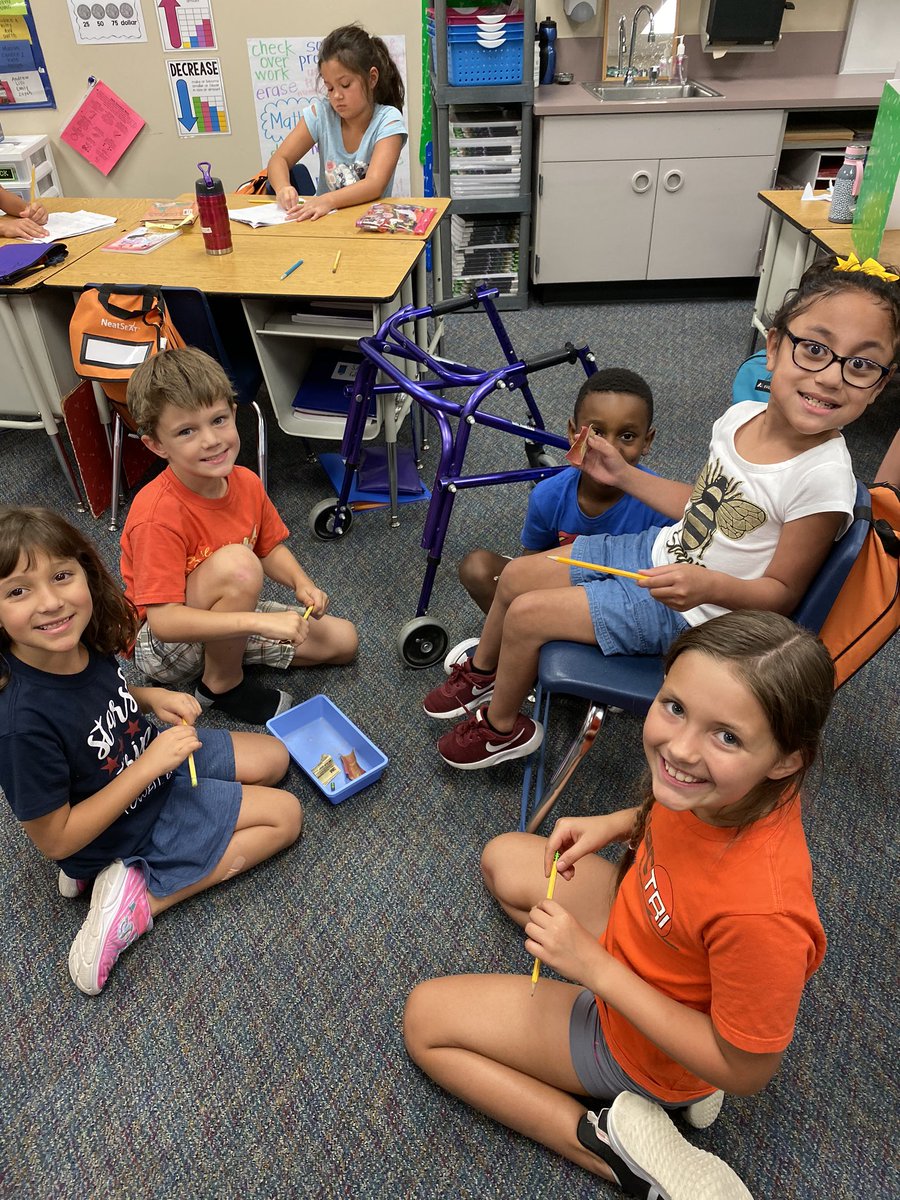 Yesterday we had fun changing matter by folding, cutting, &amp; sanding!