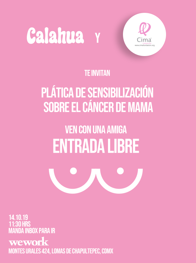 AcapulcocoMx's tweet photo. Ven a nuestra plática de sensibilización sobre el cáncer de mama impartida por @CimaFundacionMX Entrada libre https://t.co/RhKmFdwRhX 

#ÉchaleCocoATuVida  #FavorDeTocar https://t.co/9kitHY423D