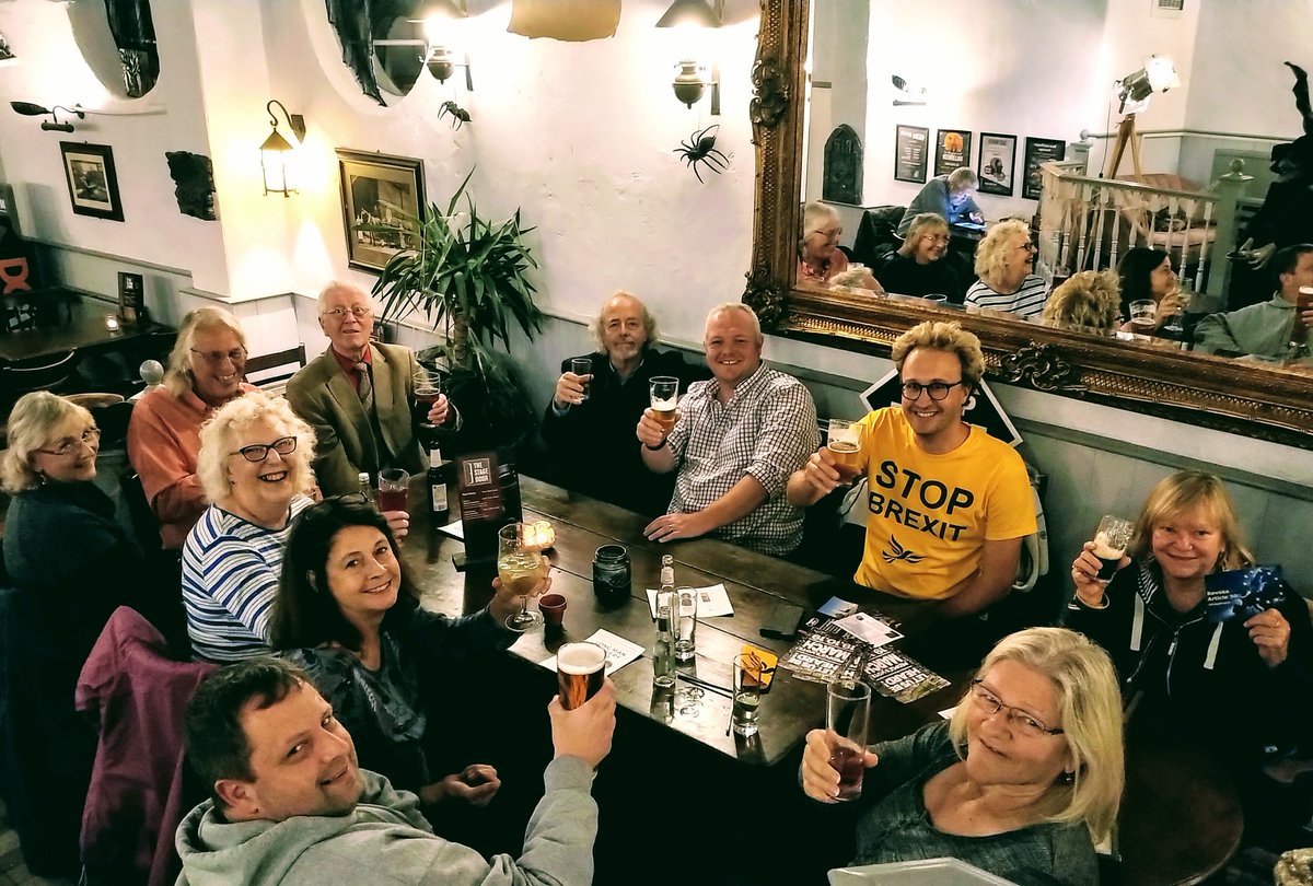 LibDemPintEB's tweet photo. Great #libdempint night out in #Eastbourne last night!
Cheers to everyone that made it along, especially the first timers!
See you next time on 14th Nov.
Cheers
#Yourfriendlyneighbourhoodlibdems https://t.co/MS9OEdvkKN