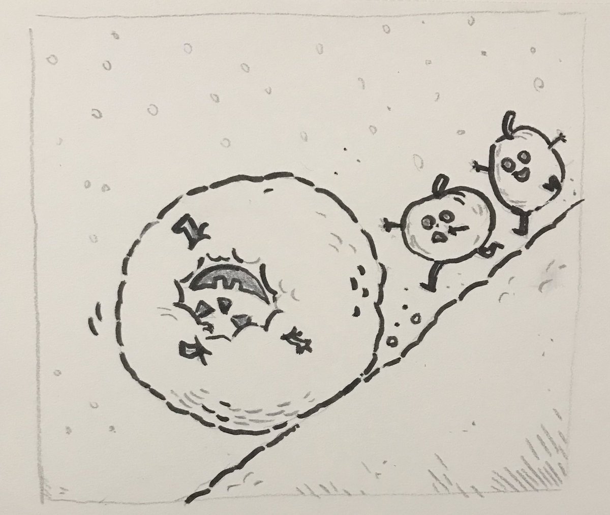 #Inktober day 11: snow 