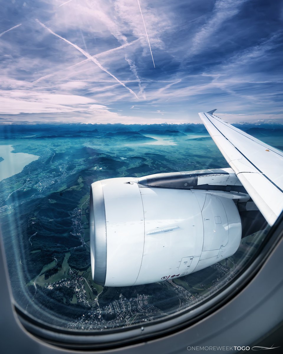 Scenic departure out of #ZRH on @lufthansa's A320. #avgeek #wingview #alwayschoosethewindowseat