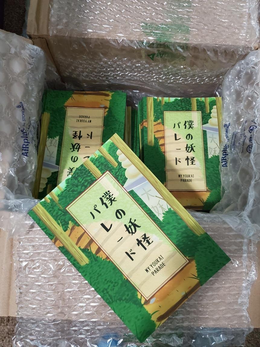 Update! The books are in!
Still waiting on the stickers (they might be lost in transit but I’m hoping not) and baggies for the charms. Zine only packages will start shipping tomorrow. Baggies will also arrive tomorrow so charm bundles should go out Monday and we’ll go from there!