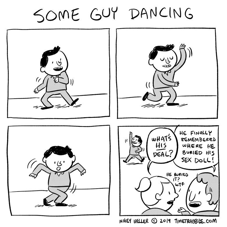 i drew a comic about some guy dancing 