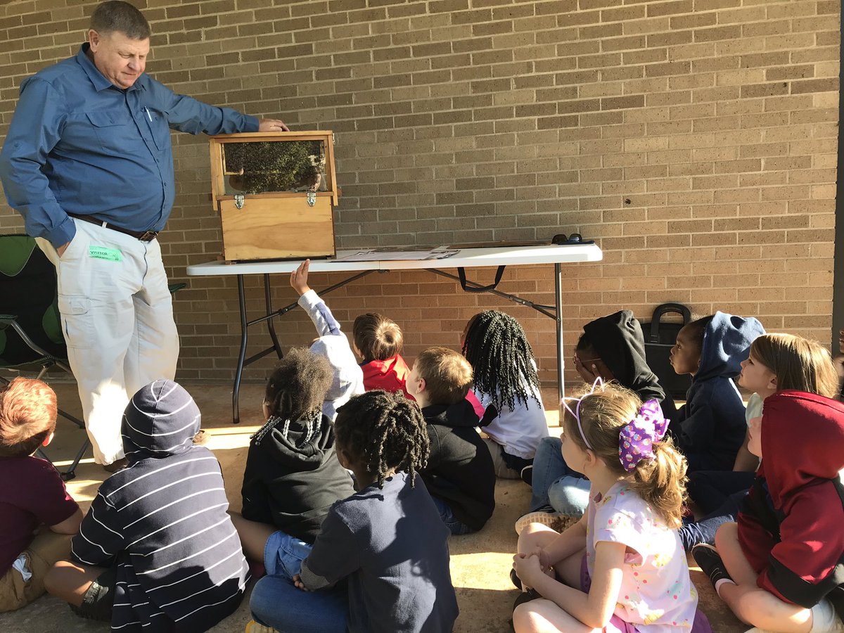 onealLES's tweet photo. We had a bee expert come to @LeaphartElem today! It was fun seeing the kids get an up close view of these amazing species! #ThisIsLeaphart #AnimalsAsEngineers #BeeExpert https://t.co/7qCr11LHFm
