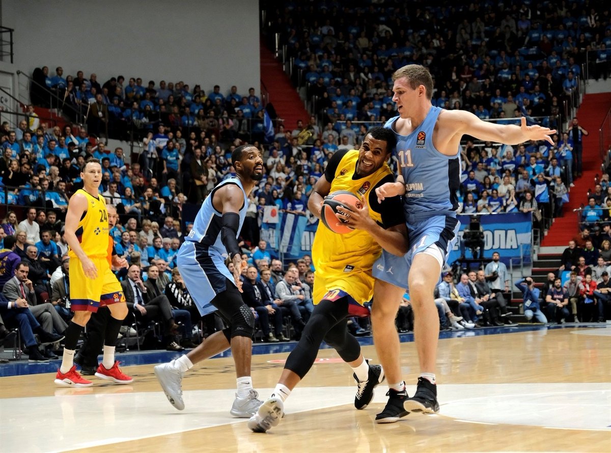 24SportsLegends's tweet photo. FC Barcelona stayed perfect by gaining its second consecutive road win with an initially hard-fought but eventually comprehensive 63-87 victory at Zenit St Petersburg. https://t.co/gLRgpCYHMf