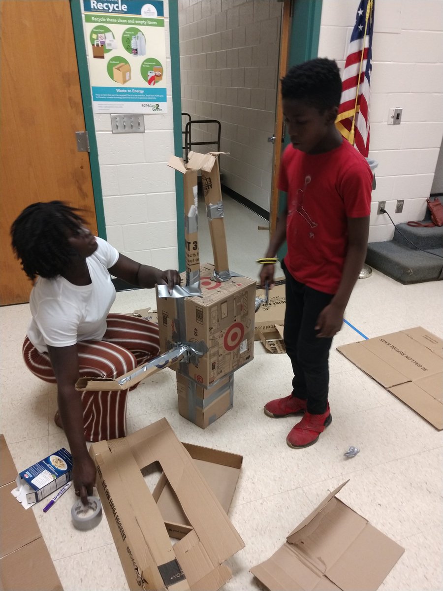 Halley Cardboard Challenge has begun!  I am so impressed with all the creativity!