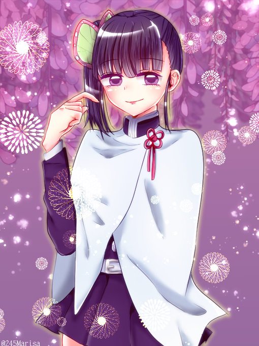 💢MARISA:245さんがTwitterに投稿した栗花落カナヲ(鬼滅の刃)のイラスト。