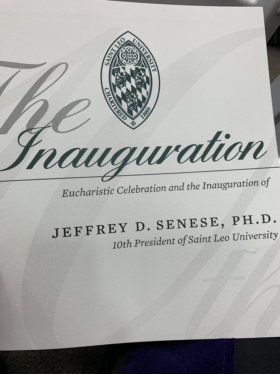 EdNarain's tweet photo. Congratulations to @saintleopres on his inauguration as @SaintLeoUniv 10th President! #LeoTheGreat #ProudTrustee #ValuesAndVision https://t.co/tgKP2lusfV
