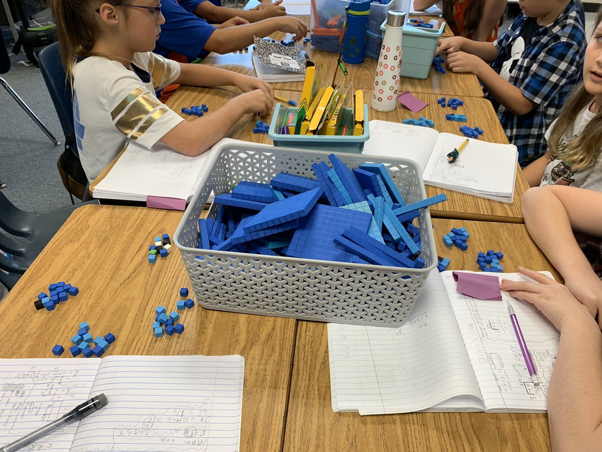b_schulte12's tweet photo. We had a week full of exploring division strategies and working toward our DreamBox goals!
A new favorite strategy we tried was using base 10 blocks to visually support us with the standard alg. for division.. 😍 @AlanaCoJack
#5th #NOTanotherWorksheet @gilmoregators05 https://t.co/9g4opZDDGL