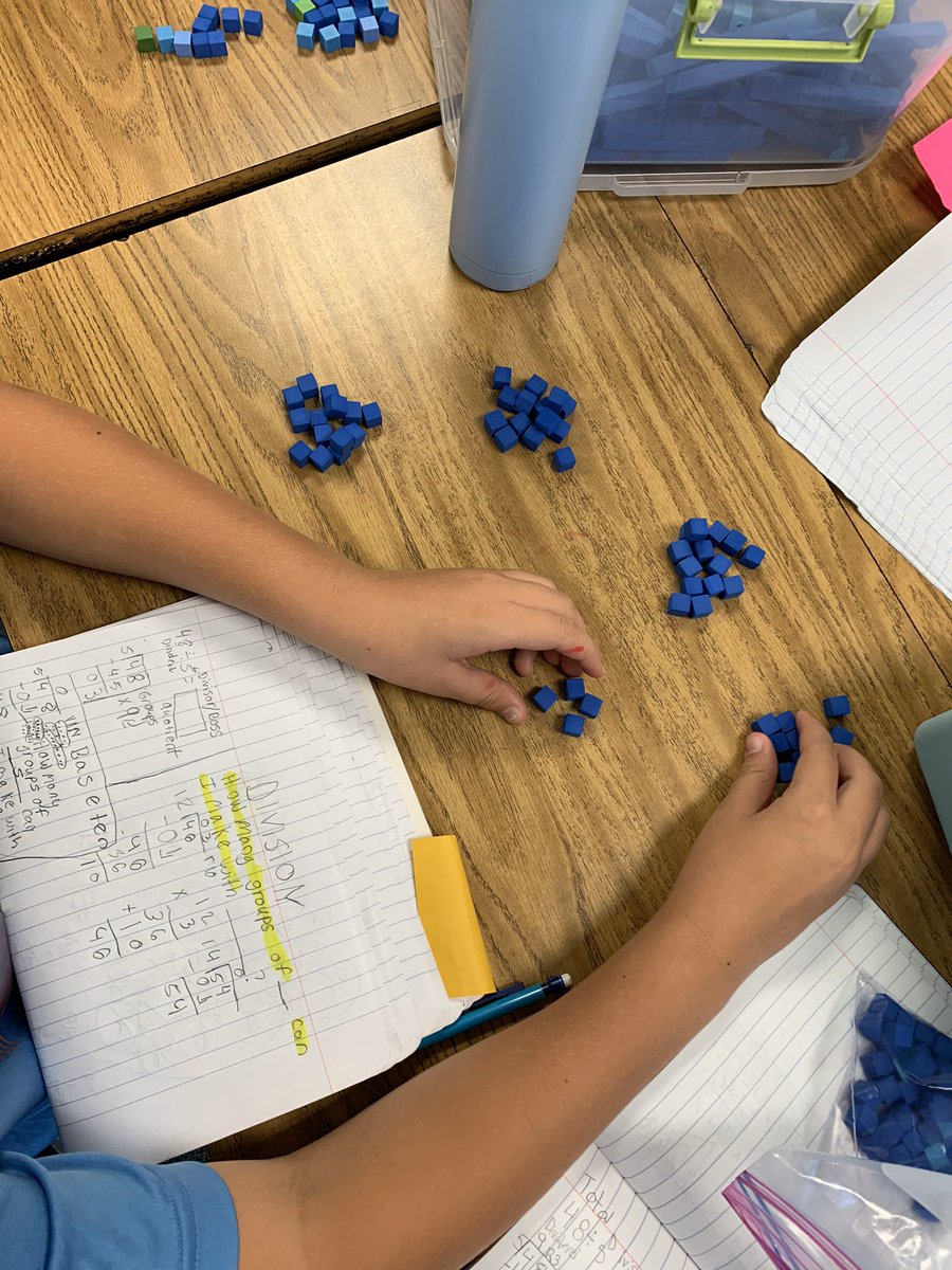 b_schulte12's tweet photo. We had a week full of exploring division strategies and working toward our DreamBox goals!
A new favorite strategy we tried was using base 10 blocks to visually support us with the standard alg. for division.. 😍 @AlanaCoJack
#5th #NOTanotherWorksheet @gilmoregators05 https://t.co/9g4opZDDGL