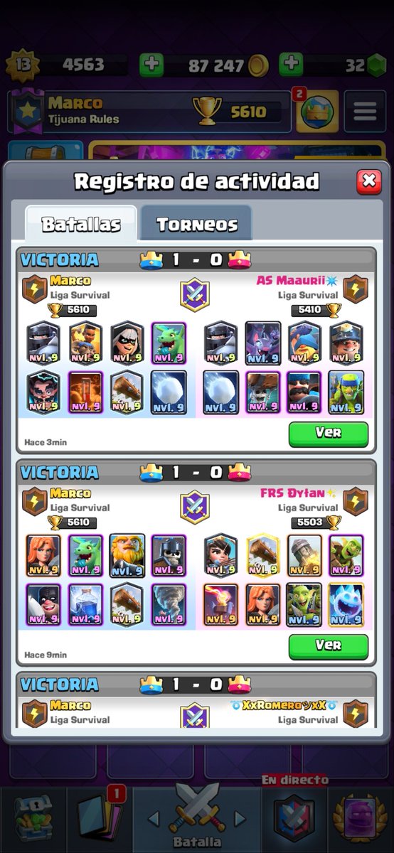 Contento por mi rendimiento de hoy,Me fui 4-0 en <a href="/LigaSurvival/">Liga Survival</a> 👹.