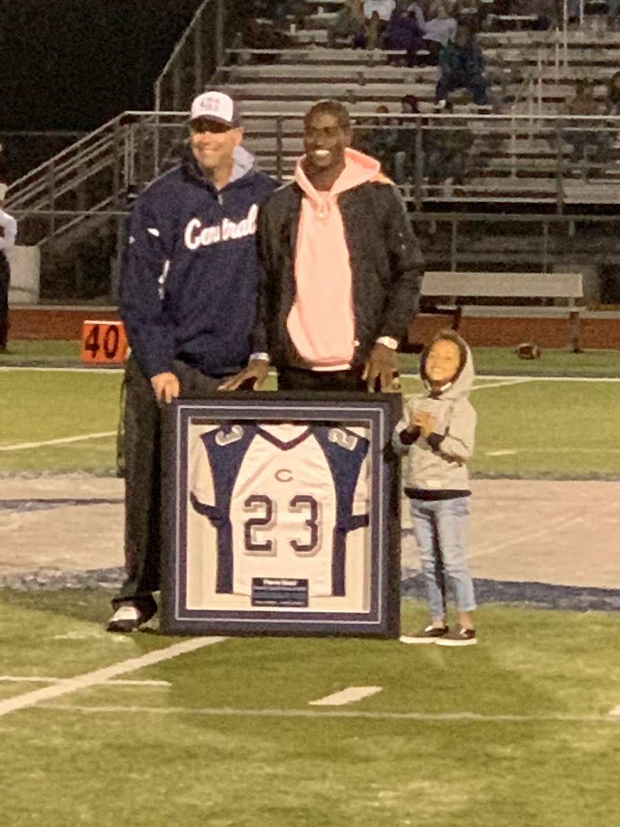 Another HUGE S/O &amp; T/Y to OUR own <a href="/pierre_desir/">Pierre Desir</a>!!  VERY proud to welcome him home &amp; present him with his High School Jersey!   <a href="/Colts/">Indianapolis Colts</a> #AlumniPride