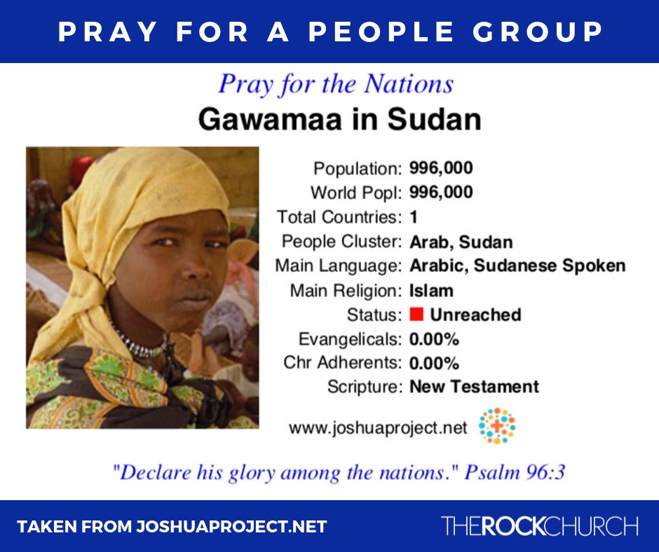 therockglobal's tweet photo. Please pray for peace throughout Sudan, and especially for peace between Sudan and the peoples of South Sudan. #RCPrayForPeopleGroups https://t.co/0SZKHUafCZ