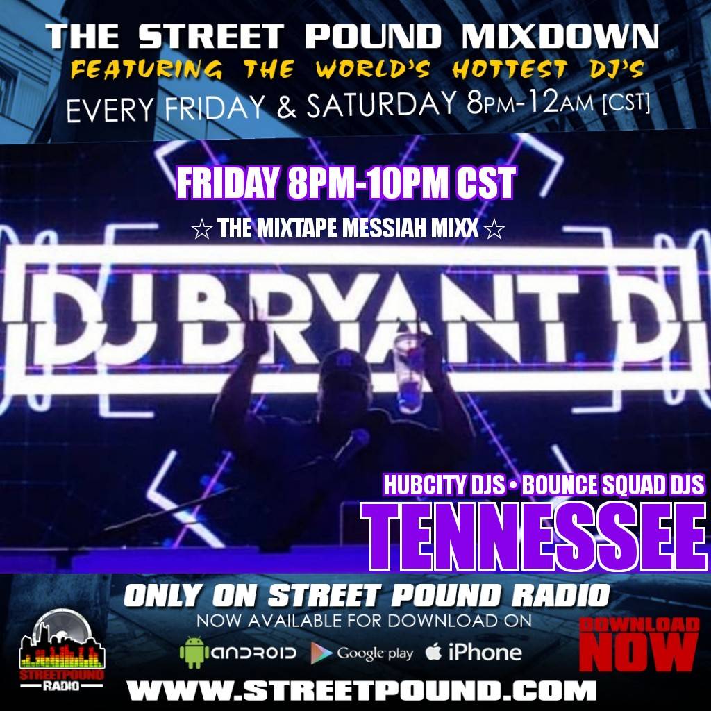 streetpoundrad1's tweet photo. #TuneIn #NowPlaying @djbryantd #streetpoundradio #streetpoundmixdown @streetpoundrad1 #mixtapemessiah #hubcitydjs #bouncesquaddjs #Nashville #Tennessee #worldwideradio #globalradio #streetpound #radio #deejay #djlife #djlifestyle #mixshow #rap #hiphop #rnb #trapmusic #urbanmusic https://t.co/kwzs8m2Plo