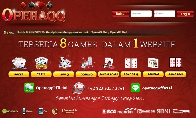 ignes312's tweet photo. ♥ ♠ OPERA99. NET ♠ ♥

Persentase Kemenangan Tertinggi Setiap Harinya

Dengan minimal Deposit / Withdraw hanya Rp 20.000,- Hanya Dengan 1 USERID Bisa Bermain 8 Permainan

Wechat : OperaqqOfficial

WA : +855 964930279

Line : operaqqofficial

Silakan bos ku ^^ https://t.co/yCnRQZDwki