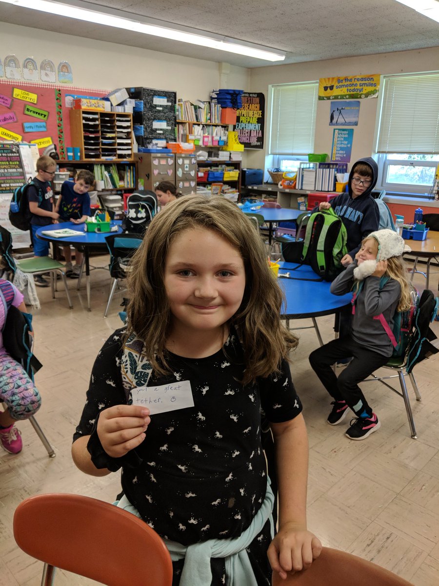 mrsmichaels3rd's tweet photo. We have been focusing on seeing the good on others this week in Mrs. Michaels' class this week!! One of our friends came in to school today with compliment cards for all her classmates and teachers and many others!! Great job...way to show that #otherpeoplematter #gominoa https://t.co/ip8kGp4laS