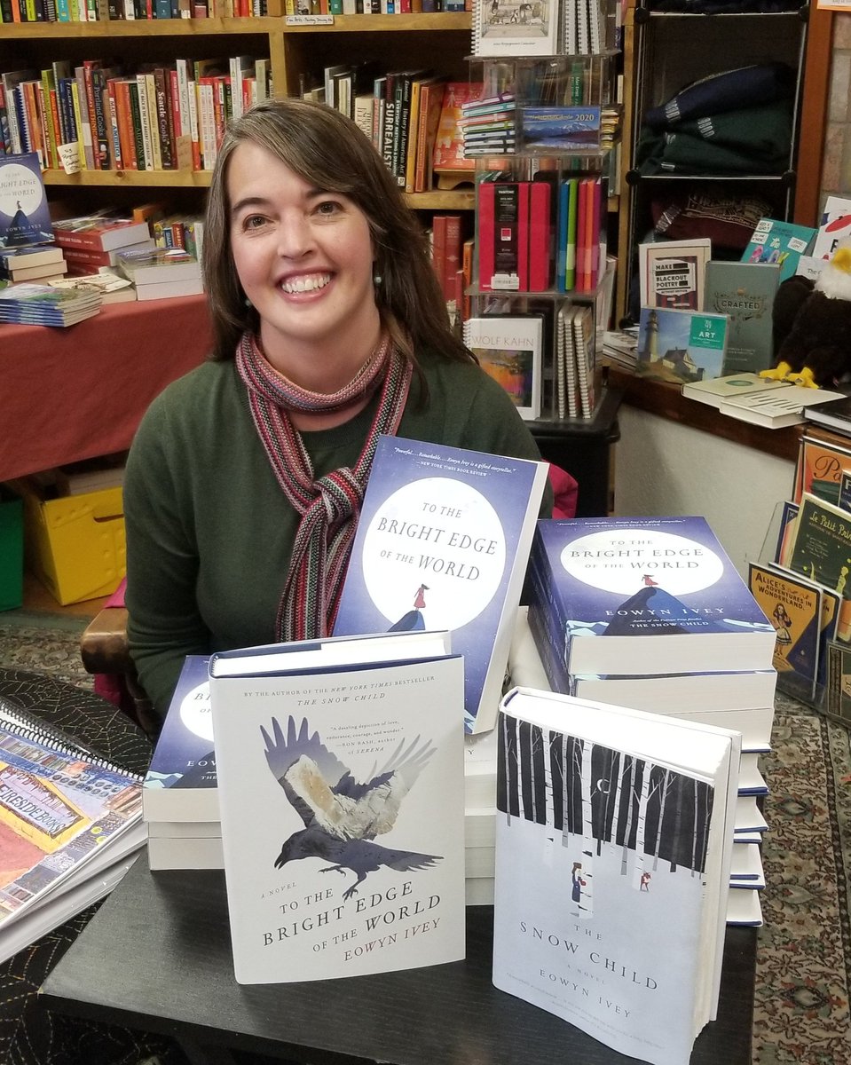 FiresideBookAK's tweet photo. Eowyn Ivey, author of The Snow Child, is here! Stop by to meet her between noon and 2p.m. today! https://t.co/wSmnXAbvr1