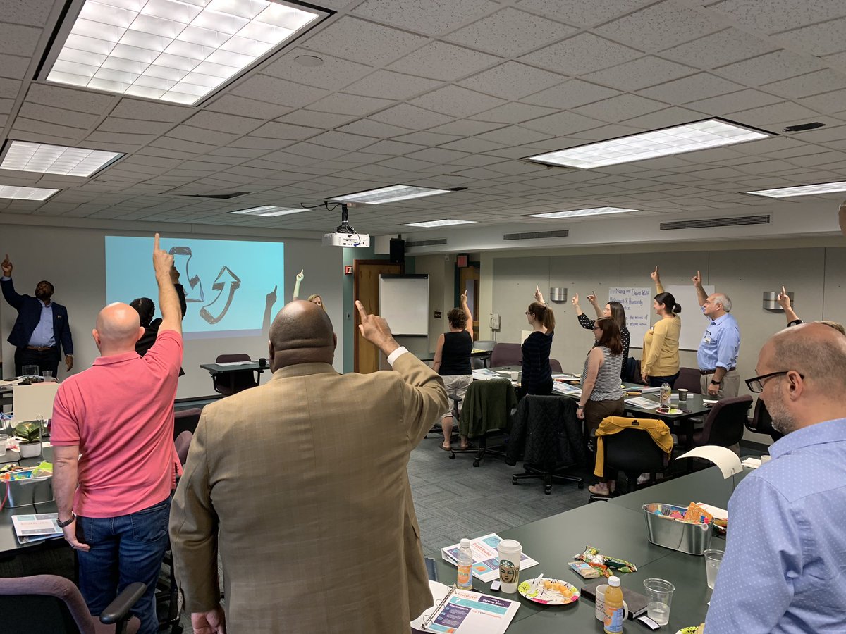 JRMPhilly's tweet photo. Kicked off our 4th nonprofit cohort this morning for the Strong Cincy Institute.  Excited to partner with amazing folks @LifeatTCH, @cincyhhc, and @EasterSealsGC to activate strengths and transform org culture! @MayersonAcademy https://t.co/oIl9N3smx7