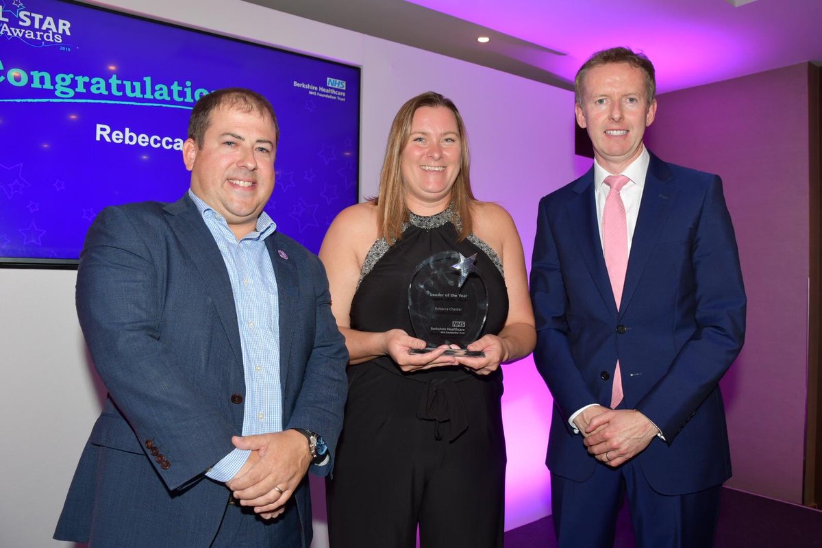 BHFT's tweet photo. Next is the Leader of the Year award. The winner is Rebecca Chester! Rebecca has provided support &amp; leadership to the Community Teams for People with a Learning Disability, in 2018 Rebecca was awarded with an MBE for her services to people with learning disabilities #BHAllStars⭐️ https://t.co/N6C6wD5nSe