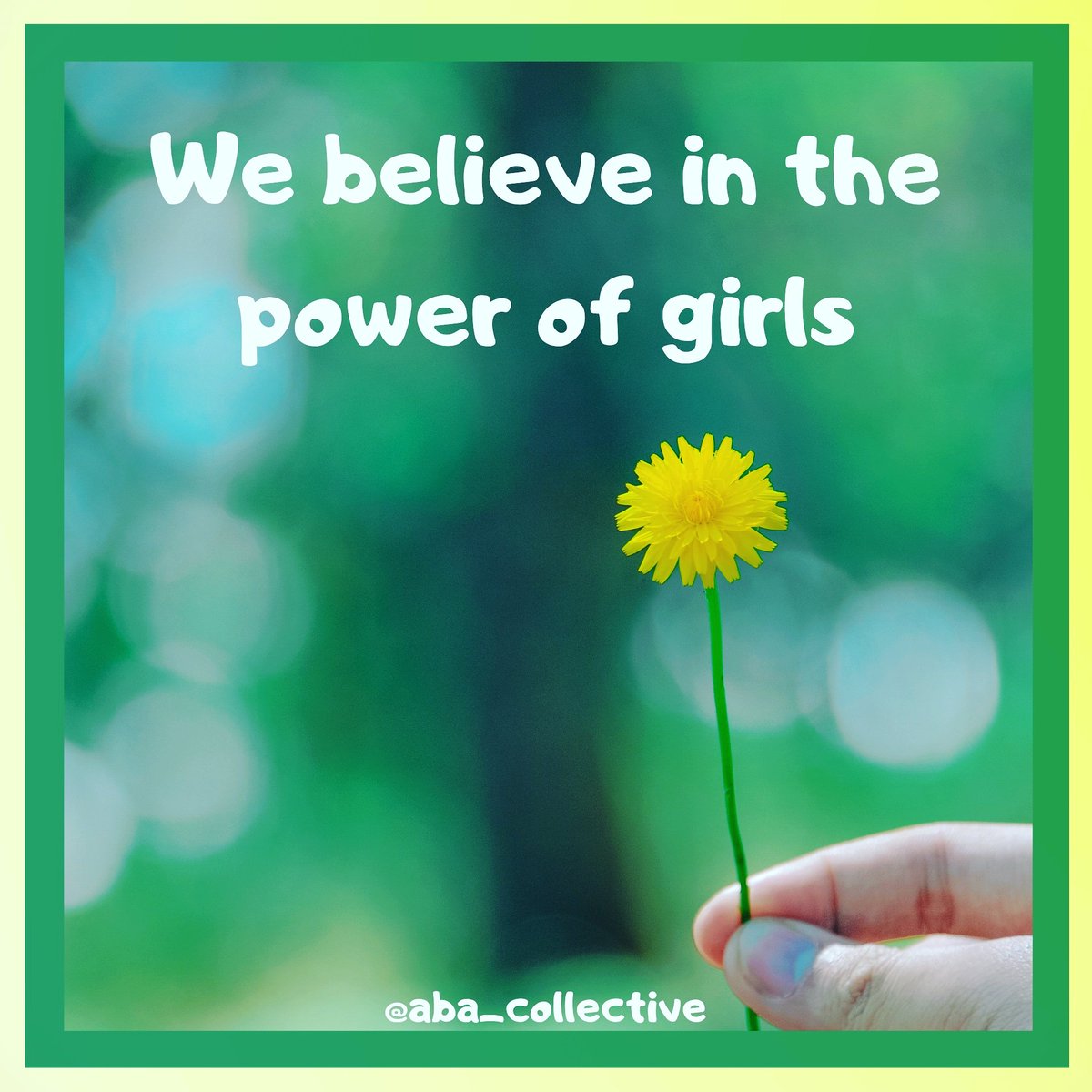 ABA_Collective's tweet photo. Happy #InternationalDayOfTheGirl to all of the strong, loving, committed, and wonderful-beyond-words girls and women out there! We believe in 𝙮𝙤𝙪.

#dayofthegirl #internationaldayofthegirl #abacollective #behavioranalysis #appliedbehavioranalysis #autism #behavior #therapy https://t.co/1w1viz5POf