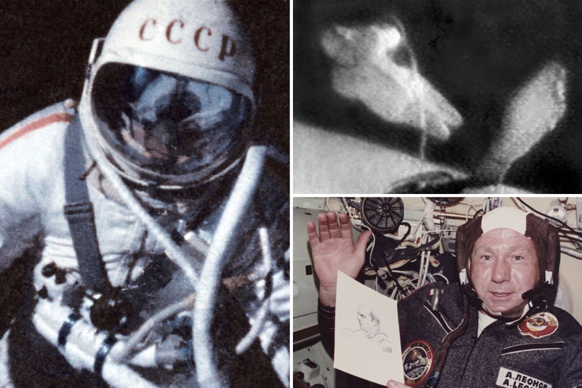 Сколько леонова был космосе. Первый человек в космосе Леонов. Космонавты СССР Леонов. Леонов первый выход в открытый космос.