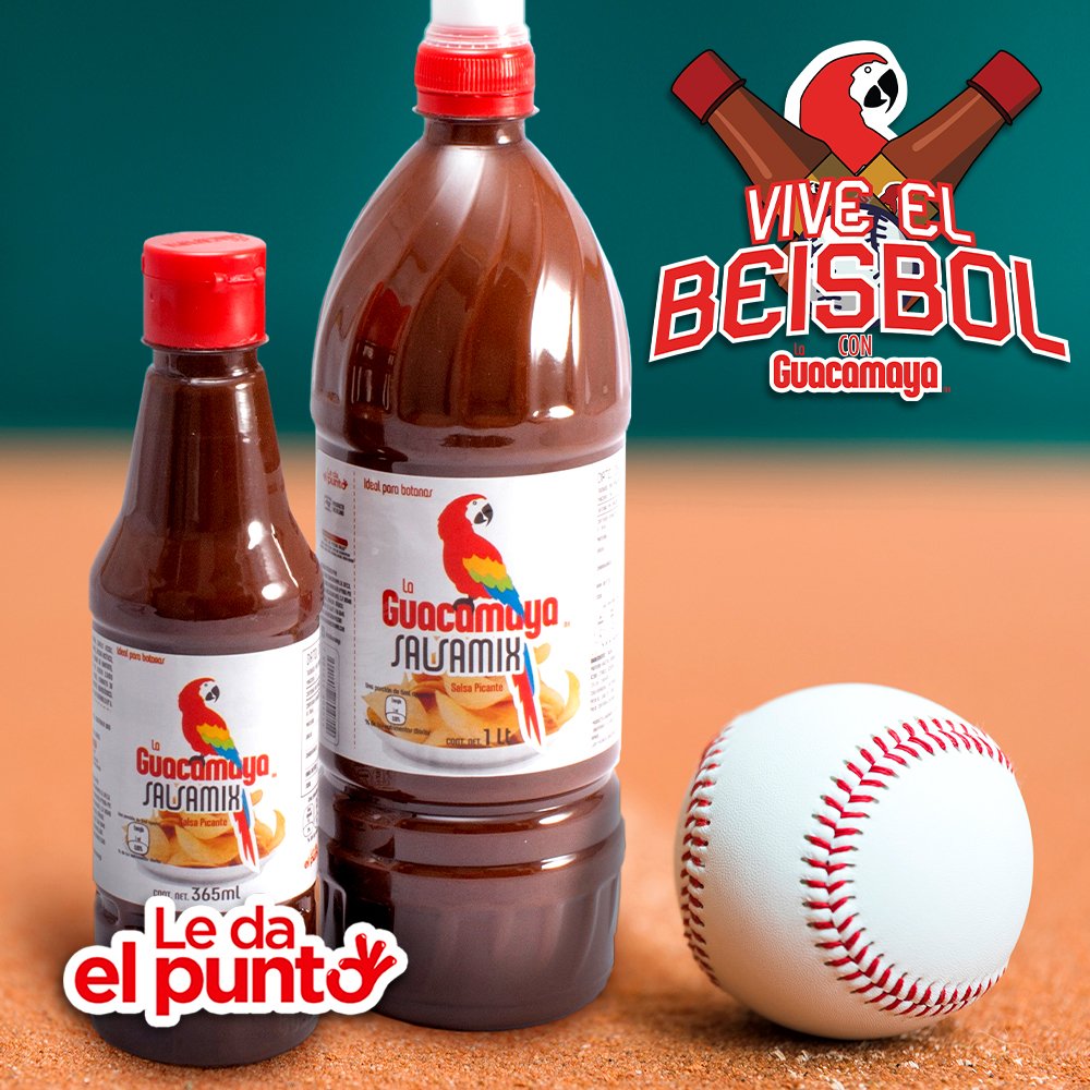 laguacamayamx's tweet photo. ¡Arranca el Beisbol! ¿Ya tienes lista tu dotación de #Salsamix? #ViveElBeisbolConGuacamaya #LeDaElPunto https://t.co/YH7kHkJsza