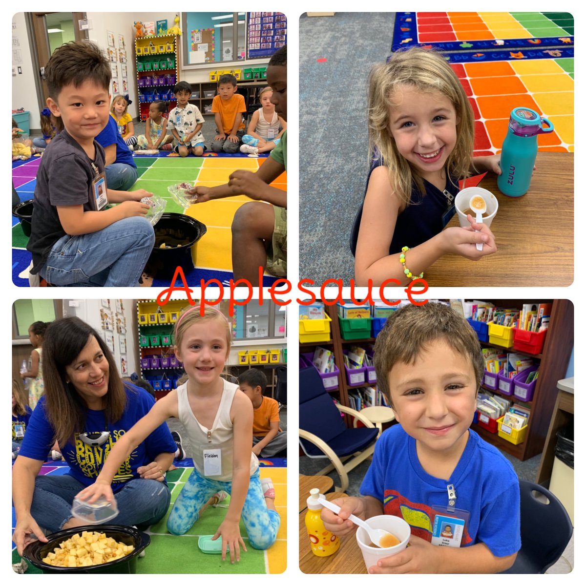 Ending our week with homemade applesauce! 🍎 🍏 <a href="/rsfielden/">Rebecca Fielden</a>  #creechpride