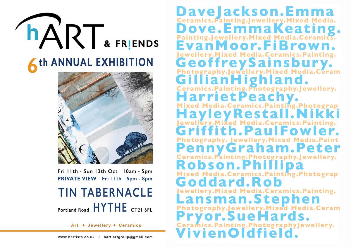What a fantastic PV this evening at #Hythe's  #TinTabernacle - such a high quality collection of original art from all the #hART exhibitors, and so professionally presented &amp; organised. This weekend only!... *Highly recommended* #Art #Kent #whatson <a href="/VisitKent/">Visit Kent</a>  <a href="/FHextraordinary/">Folkestone and Hythe</a>