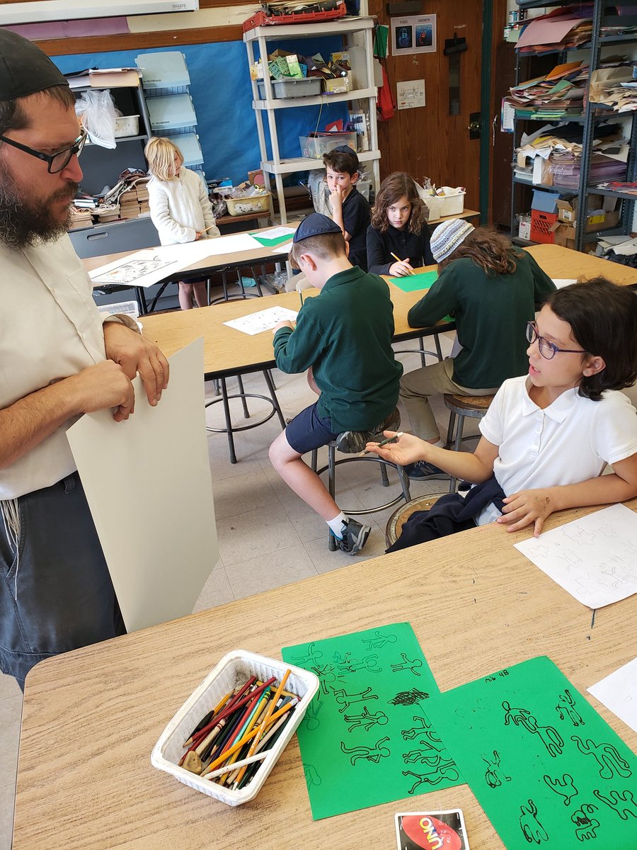 mminkuscds's tweet photo. Famous pop artist, Keith Haring, used universally recognizable objects to make statements about important issues. Mr. Lerner asked his 4th grade art class to do the same with the story of the Exodus! #ISROCKS #art #CDSpgh https://t.co/G1xUrqZEb5