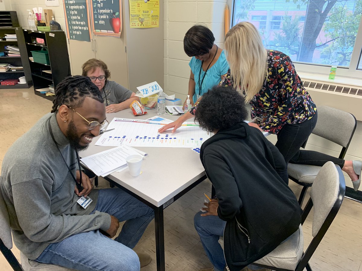 JRMPhilly's tweet photo. Spent the afternoon with educators at Cincinnati Adult Education Solutions exploring team strengths as a way to bolster relationships and collaboration.  @MayersonAcademy #AdultEd #strongcincinnati https://t.co/KqH7ZNZtRm