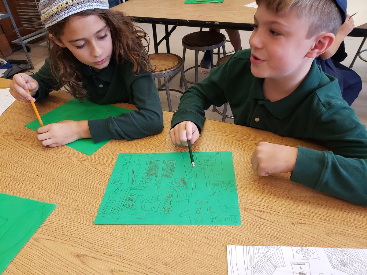 mminkuscds's tweet photo. Famous pop artist, Keith Haring, used universally recognizable objects to make statements about important issues. Mr. Lerner asked his 4th grade art class to do the same with the story of the Exodus! #ISROCKS #art #CDSpgh https://t.co/G1xUrqZEb5