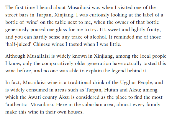 Couple of old women drinking becomes "China forces Muslims to drink alcohol." I assume he's counting on his English-language audience to see these people as a monolith. The Uyghur people have made wine since the Tang dynasty.  https://www.decanterchina.com/en/columns/demeis-view-wine-communication-from-a-chinese-winemaker/musailaisi-the-mysterious-xinjiang-wine