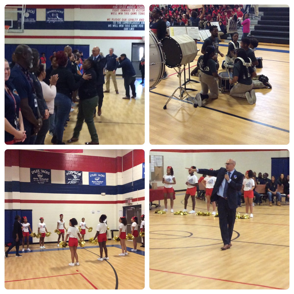 LMS_Lumberjacks's tweet photo. Today we celebrated our rating as a B+ campus and our four TEA distinctions earned for the 2018-2019 school year. #MadeTheGrade #LylesMS #LeadAchieveSucceed #GarlandUSA @rlopez42 @MMidaM @janine_fields @AdamsTechEd https://t.co/gUnjrATUXG
