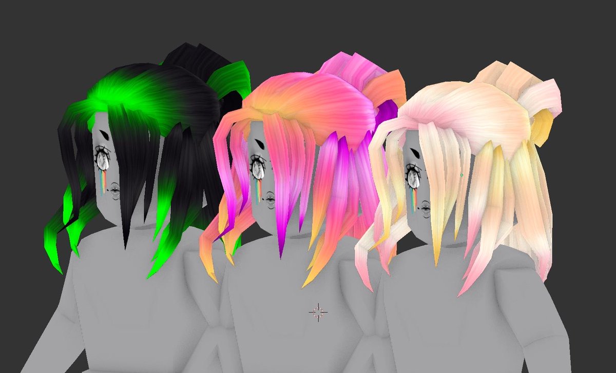 Erythia Twitterissa This Was The Hair Created On Today S Stream Comment Below For 3 Potential Hair Colors I Should Send In To Get It Qa Ed I Tried To Go For Billie Vibes - messy green hair roblox