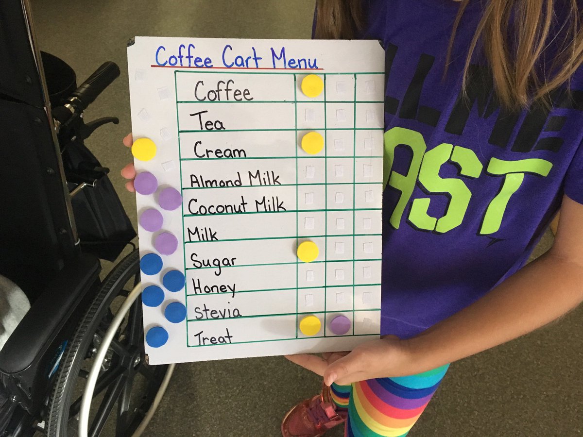 CherryHillSD75's tweet photo. Inclusive Support Life Skills Program. Friday coffee/tea cart &amp; school baked goodies. Making Friday's just that much better! https://t.co/1wsSv5V3kZ