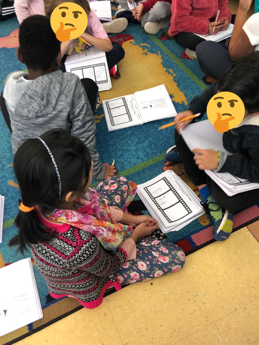 mrs_zangara's tweet photo. No biggy, just stopping and sketching the movies in our minds after some accountable talk to discuss the most important details! #gnr2019 #3rdgradereaders #schoolwide https://t.co/0VLgp45fqC