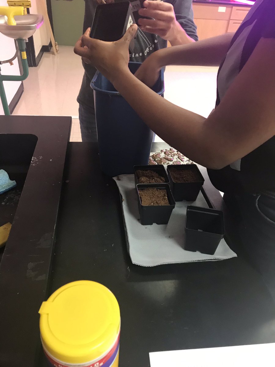 ehsgatorgrow's tweet photo. Planting for this years GBE.  We have 3 varieties of pac Choi.  Excited to see how the new light work.  @ehsgatorgrow @GrowBeyondEarth https://t.co/gpPCHgbIr2